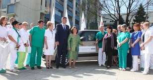 Crown Princess Katherine visits Kraljevo  to Donate a Car for  Transporting Patients to Health Centre