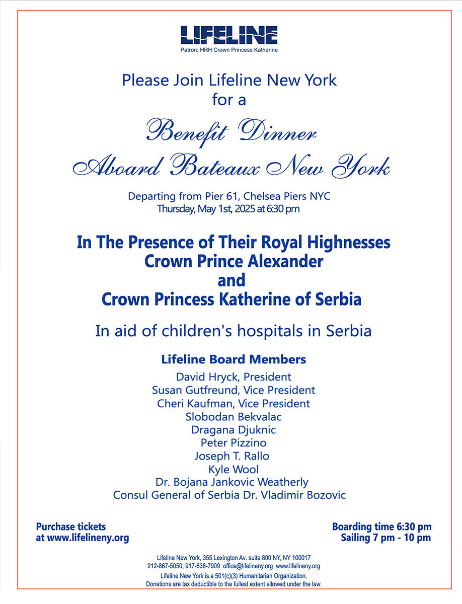 Benefit Dinner Aboard Bateaux New York