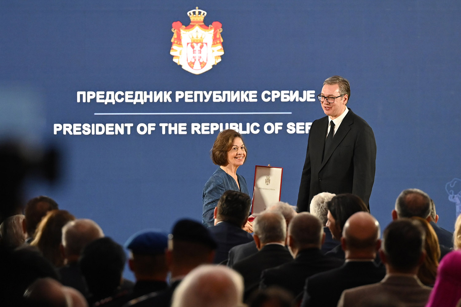 CROWN PRINCESS KATHERINE RECEIVES ORDER OF THE STAR OF KARADJORDJE