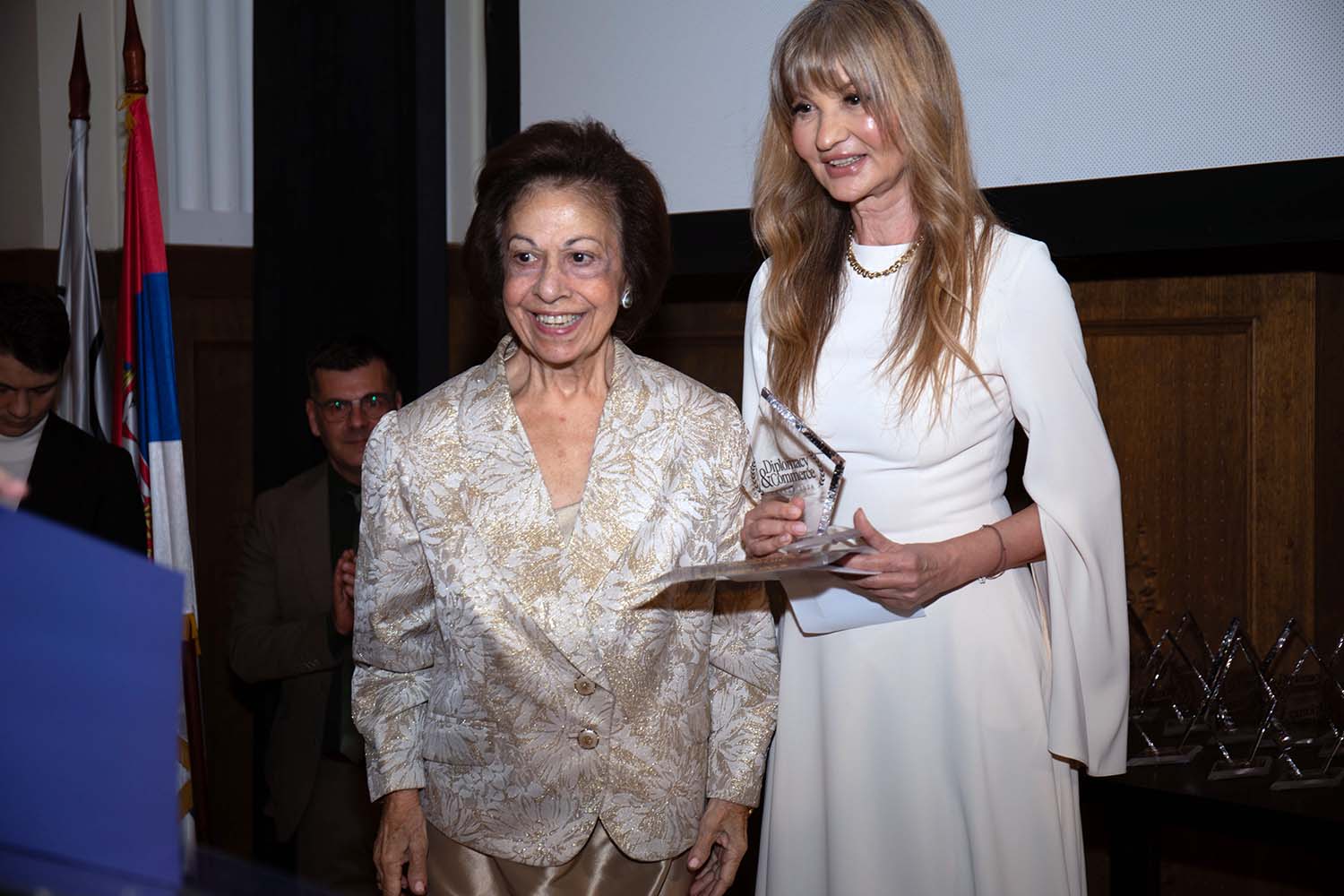 CROWN PRINCESS KATHERINE RECEIVES DIPLOMACY AND COMMERCE HUMANITARIAN LIFE ACHIEVEMENT AWARD