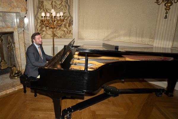 Pianist Aleksandar Hadzievski (Photo Credit: David Warren / SIPA USA for AP)