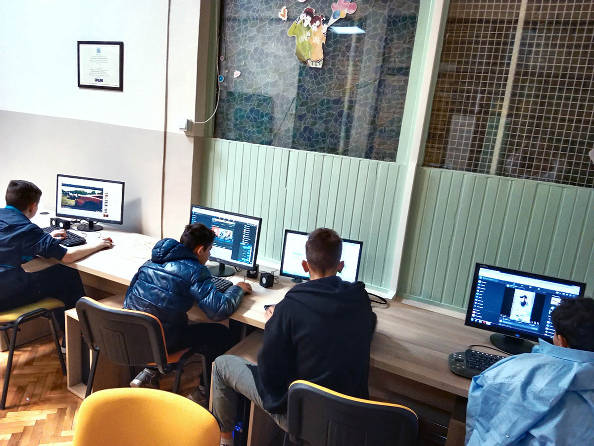 CROWN PRINCESS KATHERINE DONATES COMPUTER ROOM TO SERBIAN ORPHANAGE