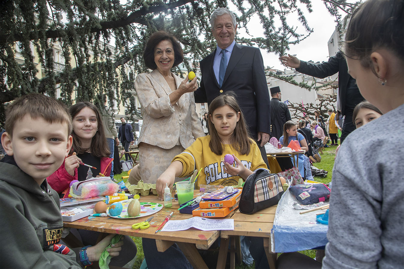 ROYAL COUPLE AT CHILDREN'S EASTER MAGIC FESTIVAL